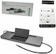 i-tec USB-C Docking Station with 4K PD Ethernet and Support for 3 Monitors Gray (C31FLATDOCKPDPRO)