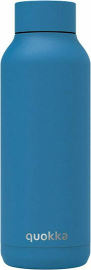 Quokka Solid Bottle Thermos Stainless Steel BPA Free 510ml Blue with Mouthpiece