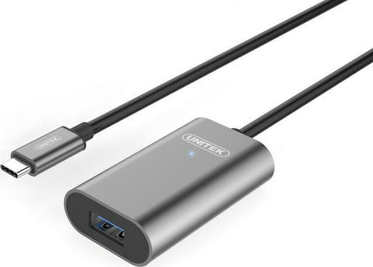 Unitek USB 3.1 Cable USB-C male - USB-A female Black 5m (U304A)
