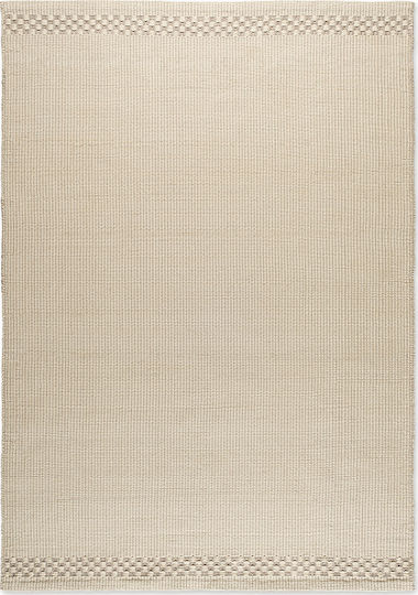Tapicap Box Border Handgefertigt Teppich Außenbereich Rechteckig Synthetisch,Polyester/Cotton/Leather Cream Rahmen Creme