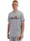 Ellesse Prado Ανδρικό T-shirt Grey / Navy με Λογότυπο