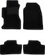 Auto Gs Set of Front and Rear Mats 4pcs for Nissan Tiida 2006 Black