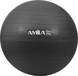 Amila Μπάλα Pilates 65cm, 1.35kg σε Μαύρο Χρώμα