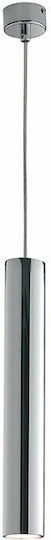 Fan Europe Fluke-S30 CR Pendant Light Silver with Socket GU10 30x200cm