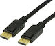 LogiLink Кабел DisplayPort мъжки - DisplayPort мъжки 3м Черен (CV0121)