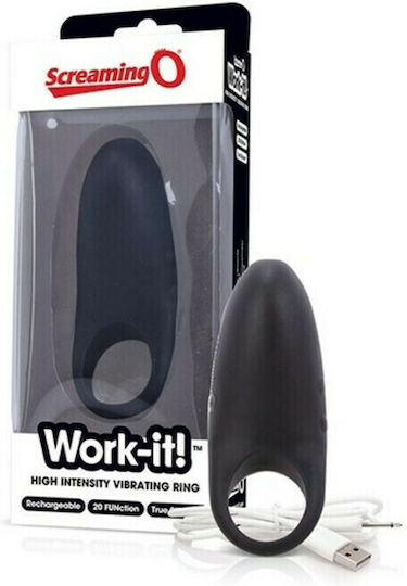 Screaming O O Work It! Charged Ring Black