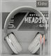 Gjby GJ-25 Wired On Ear Headphones White
