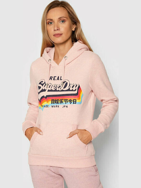 Superdry Vintage Logo Дамски Суитшърт Худи Черу...