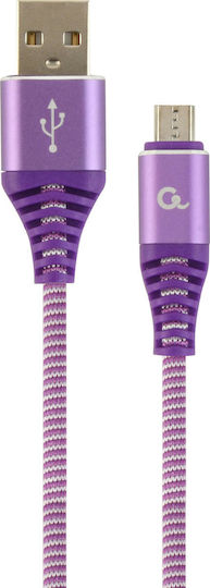 Gembird Geflochten USB 2.0 auf Micro-USB-Kabel Lila 1m (CC-USB2B-AMMBM-1M-PW) 1Stück