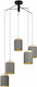 Eglo Albariza Pendant Suspension for 5 Bulbs E27 Brown