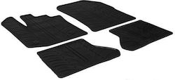 Gledring Set Front and Back 4pcs for Dacia Dokker 2013 Black