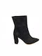 4164 Suede Women's Ankle Boots Black