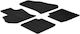Gledring Set of Front and Rear Mats 4pcs for Fiat 500L 2012 Black