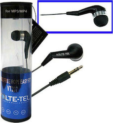 Volte-Tel Ακουστικά Ψείρες In Ear VT237 Μαύρα