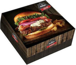 Disposable Burger Paper Box 16x13x8cm 190pcs Luxury