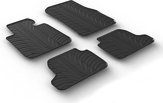 Gledring Set of Front and Rear Mats 4pcs for BMW Series 2 2014 Black