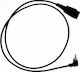 SuperVoice SVC-QDJ35B Cablu cu deconectare rapidă (QD) la cablul de jos cu 3 pini de 3,5 mm cu un singur jack de 3,5 mm (SPRV-0005)