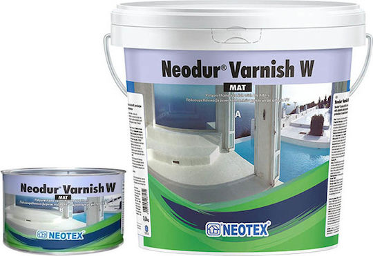 Neotex Neodur Varnish W Βερνίκι Επιφάνειας Πολυουρεθάνης 2 Συστατικών Νερού Άχρωμο Ματ 3lt 3kg