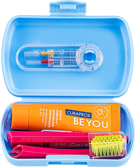 Curaprox Be You Travel Set Четка за зъби Ultra Soft Светлосин