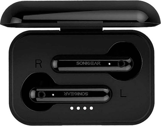 Sonic Gear TWS 3+ In ear Bluetooth хендсфри Слушалки с Кутийка за Зареждане Черно