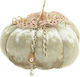 Inart Tabletop Lucky Charm Pumpkin Champagne made of Fabric 12x12cm 1pcs
