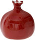 Iliadis Tabletop Lucky Charm Pomegranate Red Ceramic 14x14cm 1pcs