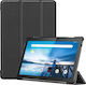 Tri-Fold Flip Cover Piele artificială / Silicon Negru (Galaxy Tab A7)