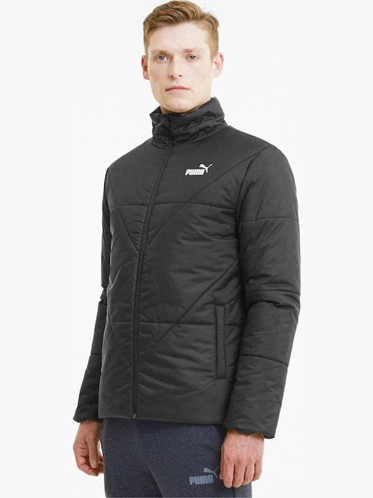 Puma Essentials Herren Winter Jacke Lässig Schwarz