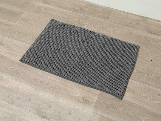 Πατάκι Μπάνιου Microfiber 7744180 Σκούρο Γκρι 50x80εκ.
