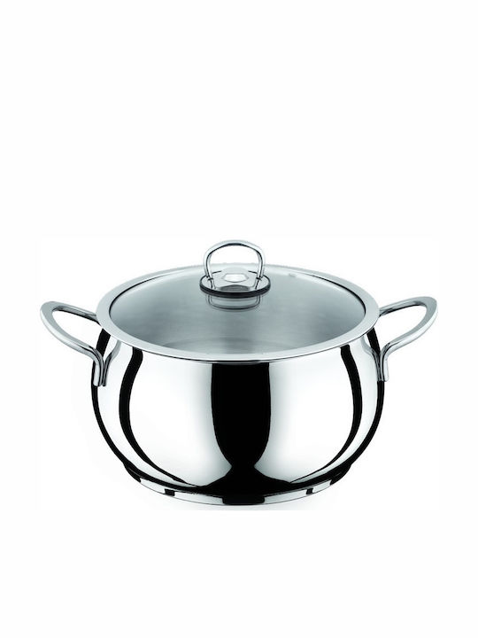Homeplus Capri Βαθιά Ανοξείδωτη Κατσαρόλα 5.5lt / 24cm