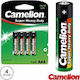 Camelion Super Heavy Duty Zinc AAA Batteries 1.5V 4 pack
