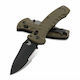 Benchmade Turret Pocket Knife Khaki with Blade made of Stainless Steel in Sheath