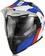 Acerbis Flip FS-606 White/Blue/Red Κράνος Μηχανής On-Off ECE 22.05 1560gr