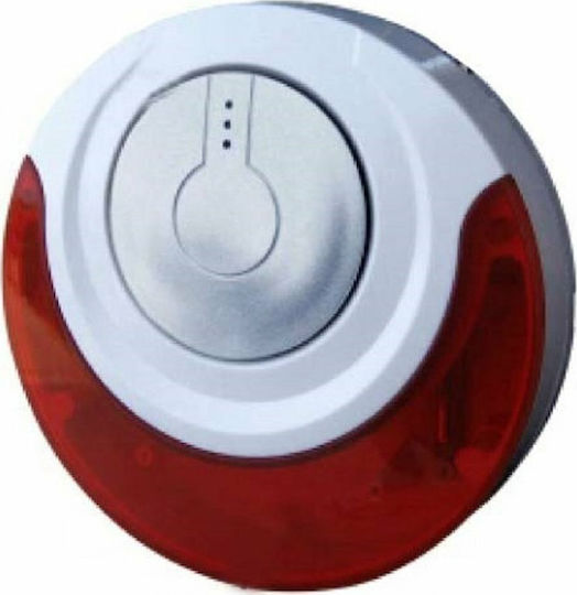 Tele Wireless RF Interior Battery Alarm Siren 110dB with Red Light MD-214R-868