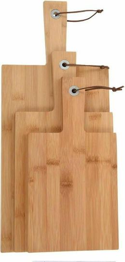 Excellent Houseware Подредба Плот за рязане Бамбуков Кафяв 3бр