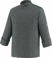 Egochef Mantel Koch Herren Gray mit Langärmelig