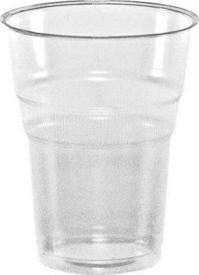 Lariplast Einwegbecher Kunststoff Transparent 250ml 50Stück