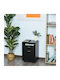 Office Storage Chipboard Drawer with Wheels & 2 Drawers Black L40xW35xH60cm