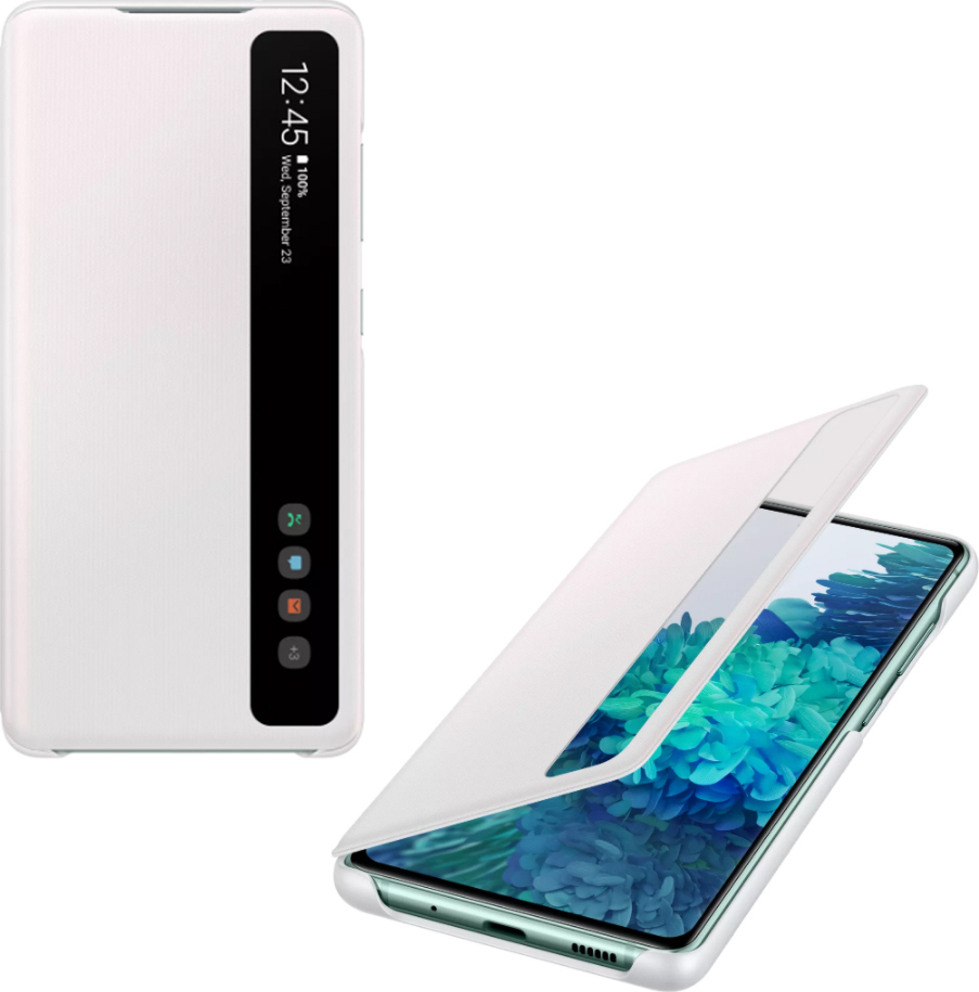 Samsung Clear View Cover Λευκό (Galaxy S20 FE) | Skroutz.gr