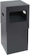 Pam & Co Metallic Waste Bin 90lt Black