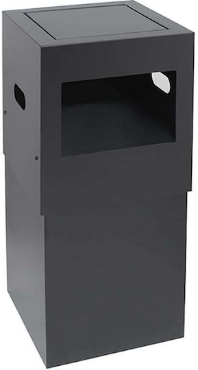 Pam & Co Metallic Waste Bin 90lt Black