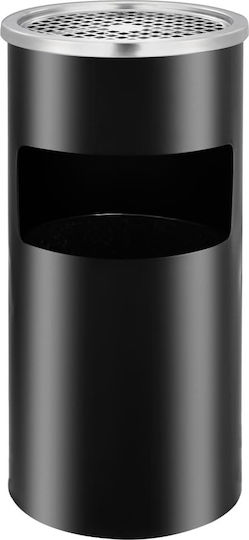vidaXL Metallic Waste Bin 26lt Black