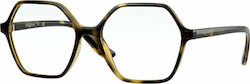 Vogue Plastic Eyeglass Frame Brown Tortoise VO5363 W656