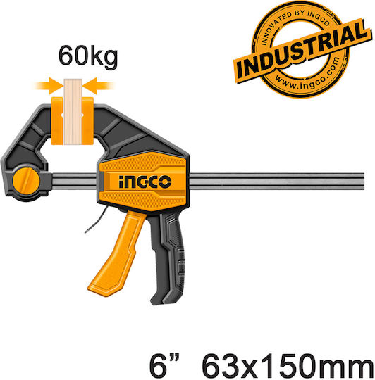 Ingco HQBC01601 Clamp Automatic Trigger Maximum Opening 150mm