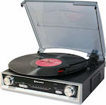 Roadstar TTR-8634 Turntables with Preamp and Built-in Speakers Silver