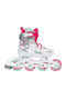 Nijdam Sk8 Star Inline Αυξομειούμενα Rollers Λευκά Παιδικά