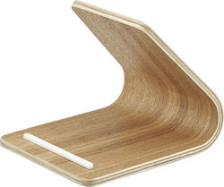 Yamazaki Plywood Βάση Tablet Γραφείου σε Καφέ χρώμα