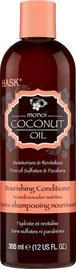 Hask Monoi Coconut Oil Conditioner Wiederaufbau/Pflege für Alle Haartypen 355ml