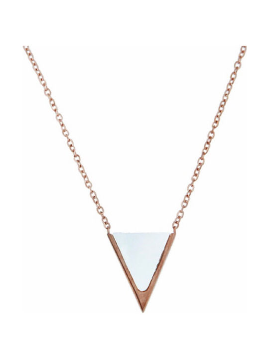 Necklace with Fildisi - ACHALI ROSE GOLD