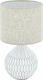 Eglo Bellariva Ceramic Table Lamp for Socket E27 with White Shade and Base 99332